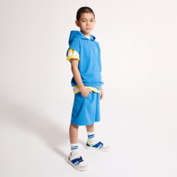 شورت برمودا رياضي جيرسيه أزرق اللون للأولاد